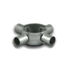 25MM Galvanised 4way Bosal Conduit Box - Online Electrical