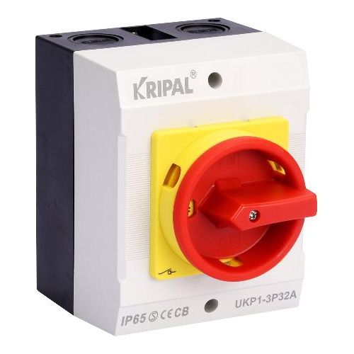 32A 3P IP65 Enclosed Lockable Isolator Rotary Handle - Online Electrical