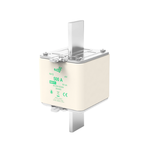 384465 NH3 Industrial HRC aM 500A 80kA Motor Protection Fuse Link - Online Electrical
