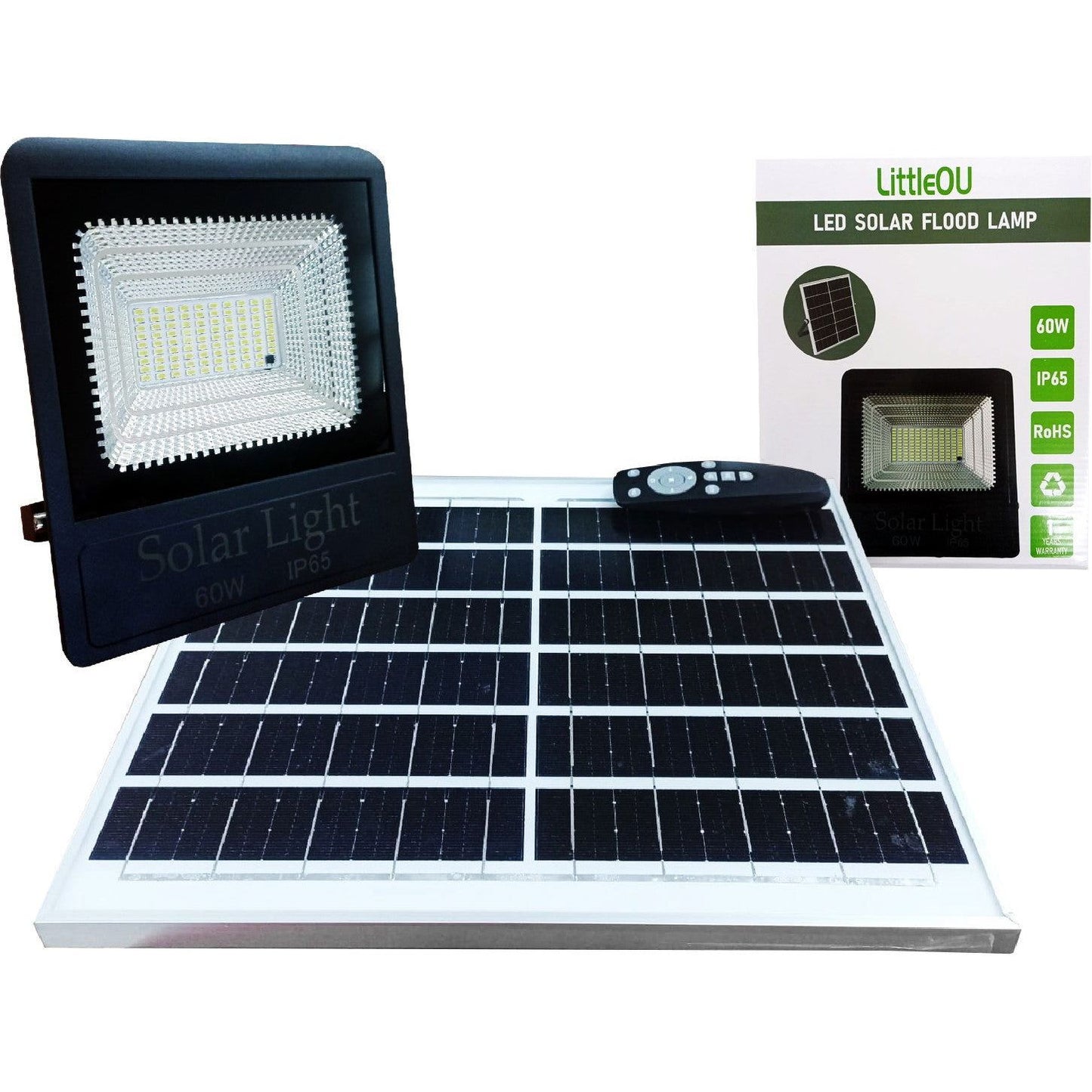 60W Solar LED Floodlight Little Ou - Online Electrical