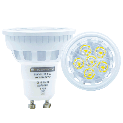 6W LED GU10 Non-Dimmable Lamp. Available in Cool & Warm White - Online Electrical