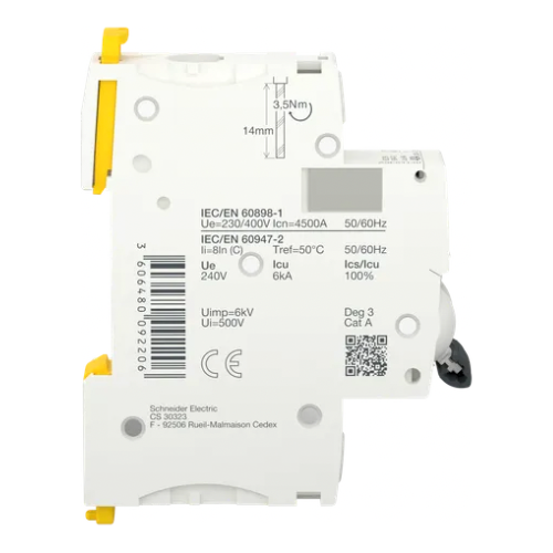 A9F64140 Acti9 iC60A 1P 40A 6KA C Curve Breaker - Online Electrical