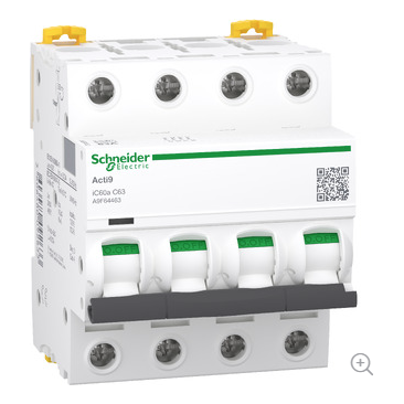A9F64410 Miniature Circuit Breakers 4P 6KA - Online Electrical