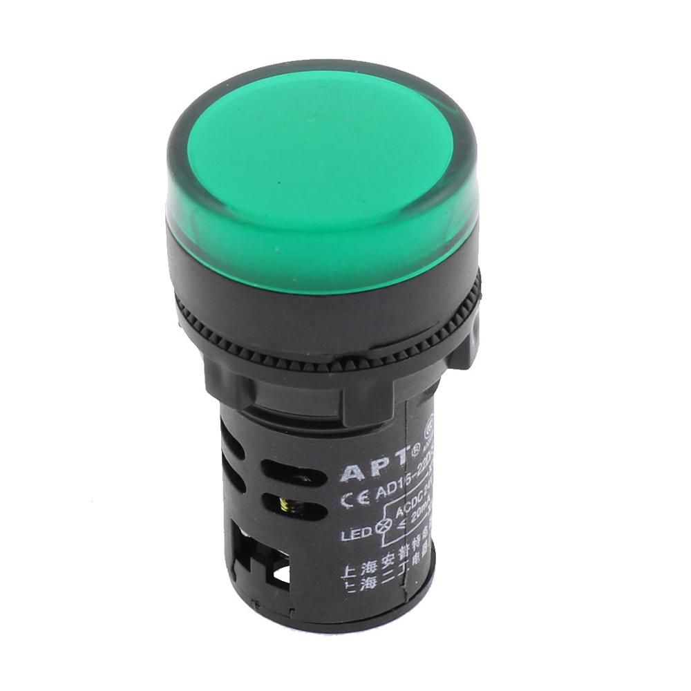 AD22-22DSG01 Green Pilot Light 12V - Online Electrical
