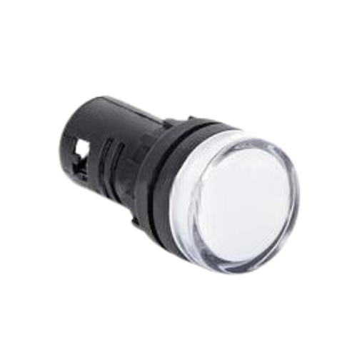 AD22-22DSW22 White Pilot Light 230V - Online Electrical