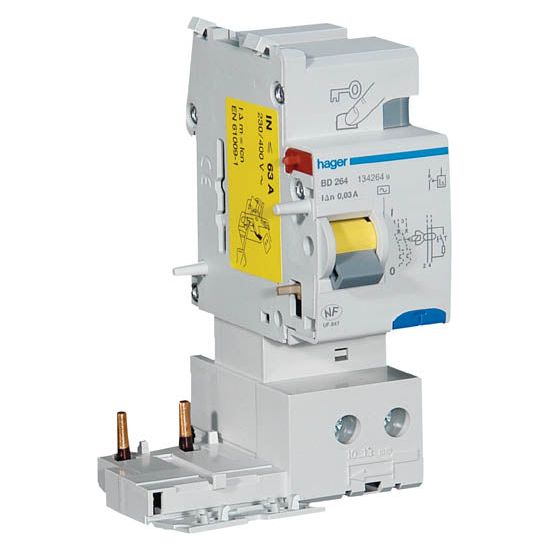 BD264 63A 2P 30MA Add-On Earth Leakage Device - Online Electrical
