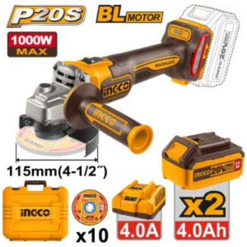 CAGLI271532 20V 115MM 1000W Grinder Kit