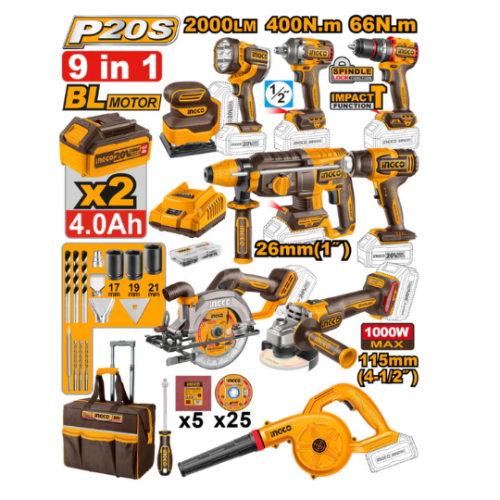 COSLI250381 9in1 Industrial Combo Kit