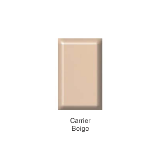 P801 Double Compartment Power Skirting End Cap - Various colours