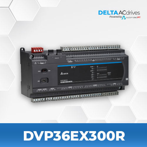 DVP36EX300R 16DI+16DO 2AI+2AO 230VAC PLC RELAY