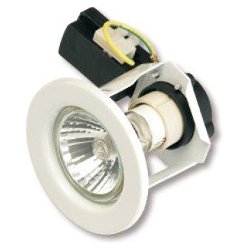 Downlighter S65 230V Straight, White or Satin Chrome - Online Electrical