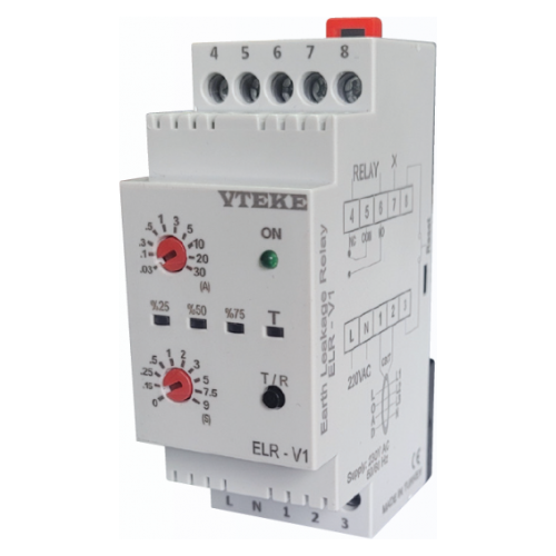ELR-R1 EARTH LEAKAGE RELAY 30mA 30A - Online Electrical