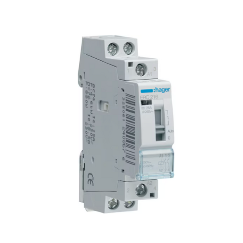 ERC216 16A 230V 2NO CONTACTOR c/w MANUAL OVERRIDE - Online Electrical