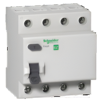 EZ9R03463 4P 63A 30MA AC-type RCCB Easy9 - Online Electrical