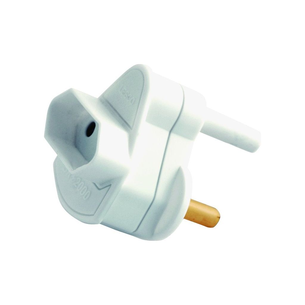 Euro Mate Adaptor Plug 3Pin To 2Pin Back Entry - Online Electrical