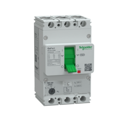 G20B3A200 GO MCCB 200B 3P3D 200A ADJ 25KA - Online Electrical
