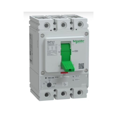 G25B3A250 GO MCCB 250B 3P3D 250A ADJ 25KA - Online Electrical