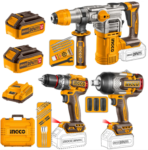 COSLI250281 3PCE Combo Drill/Wrench/Hammer