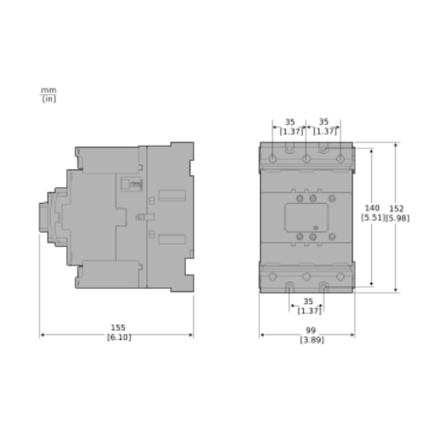 LC1D150ABNE Contactor Deca 150A 3P 24-60V ACDC Everlink