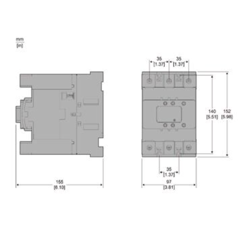 LC1D150ALSE Contactor Deca 150A 3P 200-500V ACDC Everlink