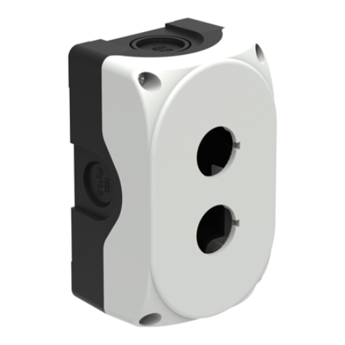 LPZP2A8 2 Hole Grey Empty P/B Station - Online Electrical