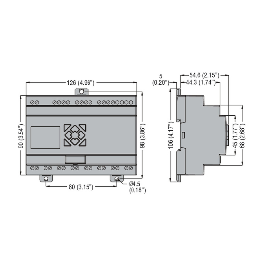 LRD20RA240 Micro PLC 100-240VAC 12inputs - 8outputs