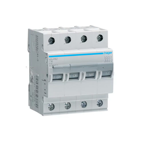 MA406Z 6A 4P 6KA C Curve Breaker - Online Electrical