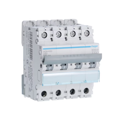 NGN450 50A 4P 10KA D CURVE BREAKER - Online Electrical