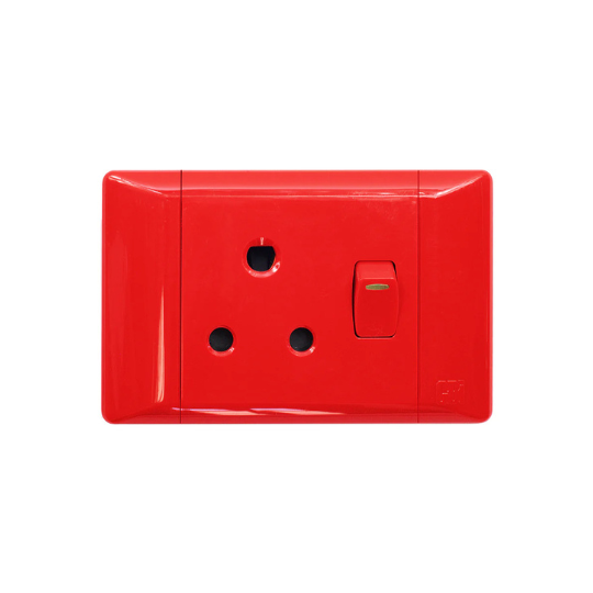 PS671R-P Single Dedicated 2X4 Switched Socket - CBI Range