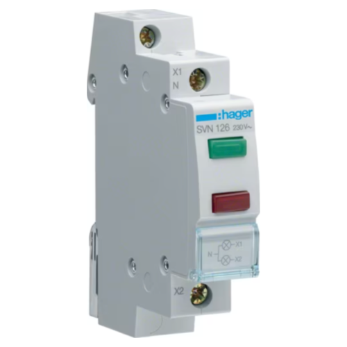 SVN126 GREEN+RED INDICATING LIGHT 230V - Online Electrical