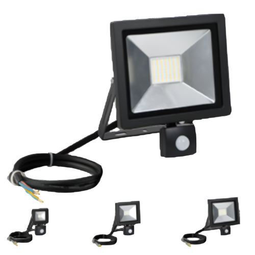 20W LED Floodlight Nano c/w Motion Sensor - Online Electrical