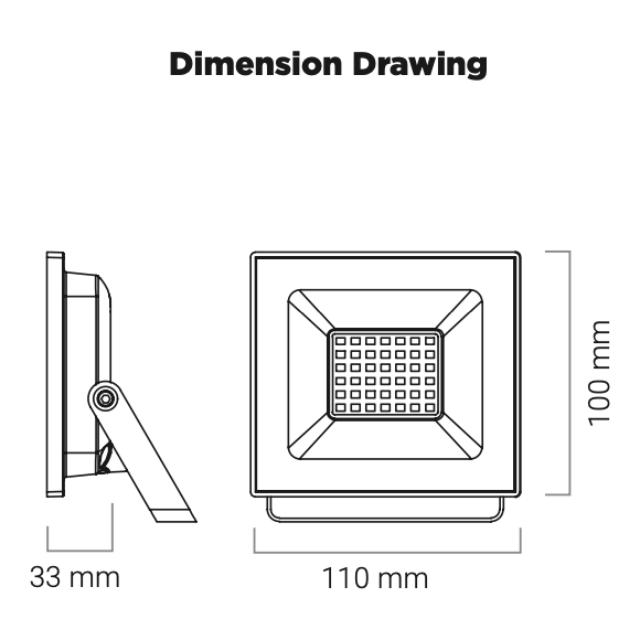 30W LED Floodlight OOber IP65 - Online Electrical