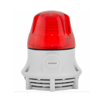 38653 Red Surface Mount Signaling + Audible Beacon 90-240VAC - Online Electrical