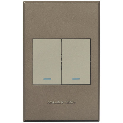 3V100 2Lever Bell Press Switch 100x50mm Veti3