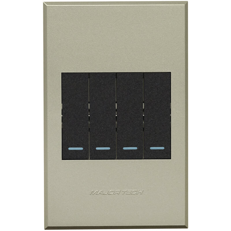 3V124 4Lever 2Way Switch 100x50mm Veti3 - Colour Options