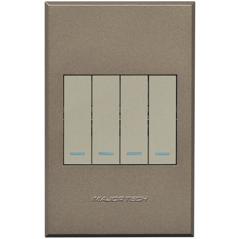 3V124 4Lever 2Way Switch 100x50mm Veti3 - Colour Options