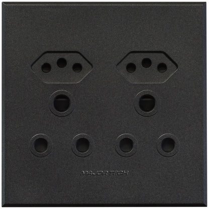 2x16A 2X 16A Euro Socket Outlet 100x100mm Veti3 - Colour Options