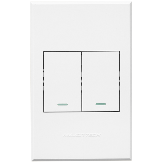 3VW112 2Lever 1Way Switch 100x50mm White Veti3 - Online Electrical
