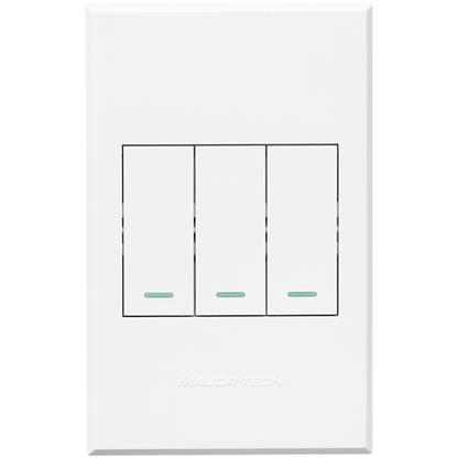 3VW113 3Lever 1Way Switch 100x50mm White Veti3 - Online Electrical