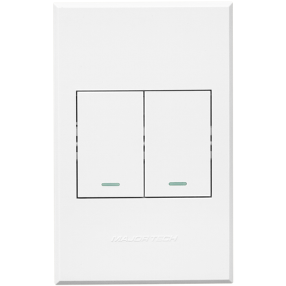 3VW122 2Lever 2Way Switch 100x50mm White Veti3 - Online Electrical
