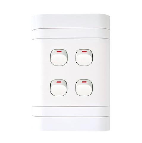4Lever 1Way Switch 2X4 Lesco L424W1 - Online Electrical