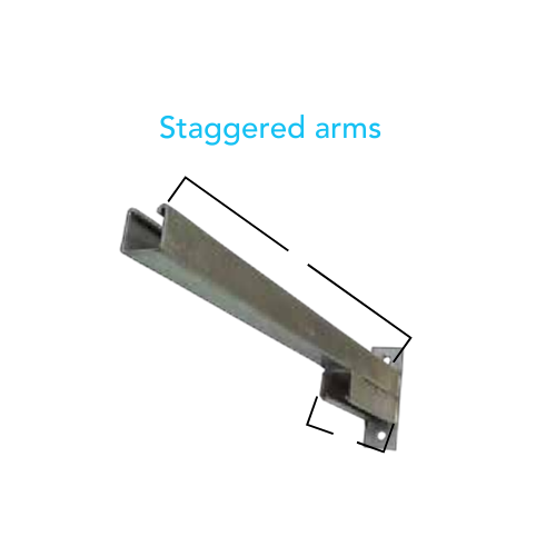 Cantilever Arms Half Double Arm 254 series - Variants Lengths