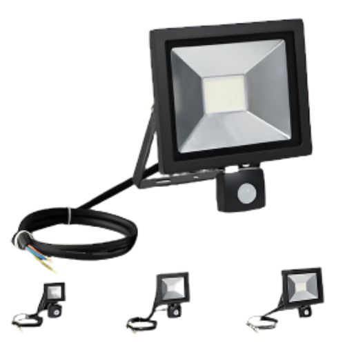 50W LED Floodlight Nano c/w Motion Sensor - Online Electrical
