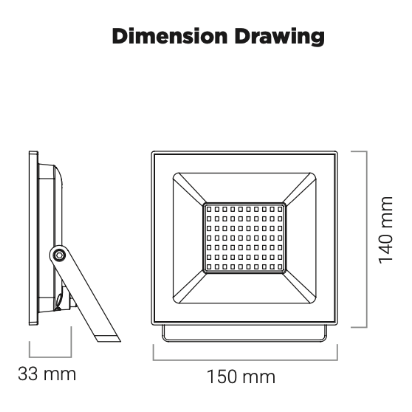 50W LED Floodlight OOber IP65 - Online Electrical