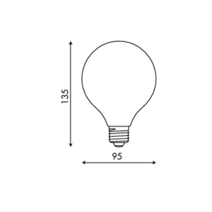 OL-G95-5W 5W LED Filament E27 - Various Colours