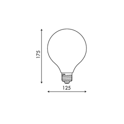 OL-G125-5W 5W LED FILAMENT E27 - Various Colours
