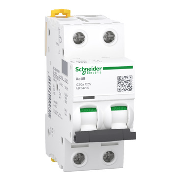 A9F64225 Acti9 iC60A 2P 25A 6KA C Curve Breaker - Online Electrical