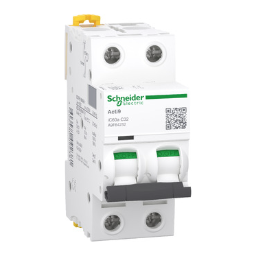 A9F64225 Acti9 iC60A 2P 25A 6KA C Curve Breaker - Online Electrical
