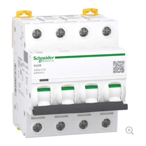 A9F64410 Miniature Circuit Breakers 4P 6KA - Online Electrical