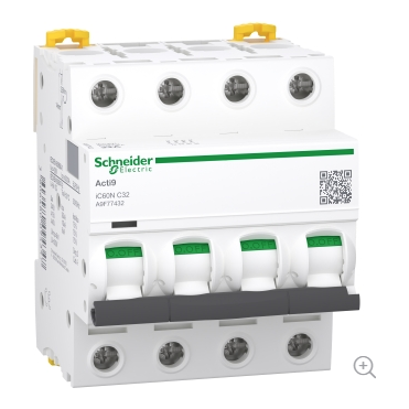 Acti9 iC60N 4P Miniature Circuit Breaker - Online Electrical